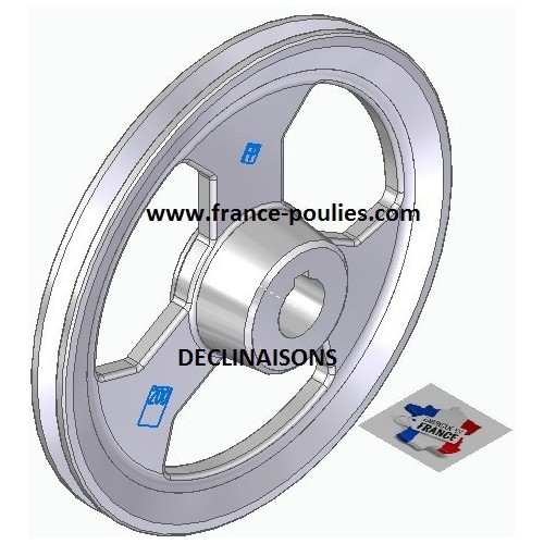 poulie alu  1SPZ Øp 200