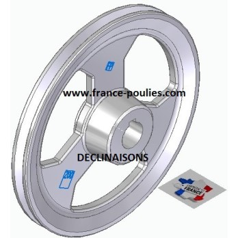 poulie alu  1SPZ Øp 200