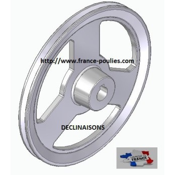 poulie alu  1SPZ Øp 225