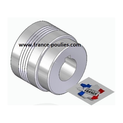 POULIE POLY-V ALU Øext50 PJ 4 DENTS