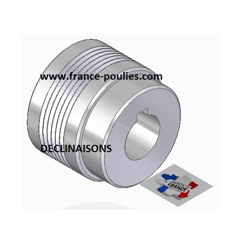 POULIE POLY-V ALU Øext50 PJ 4 DENTS