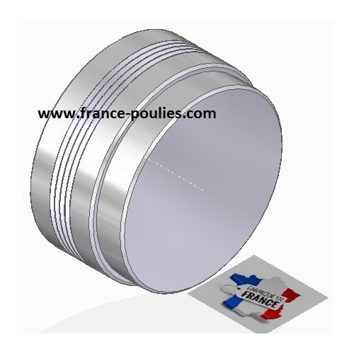 POULIE POLY-V ALU Øext 80 PJ 4 DENTS