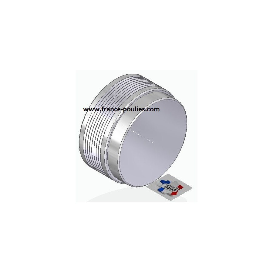 POULIE POLY-V ALU Øext 80 PJ 8 DENTS