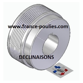 POULIE POLY-V ALU Øext 90 PJ 8 DENTS