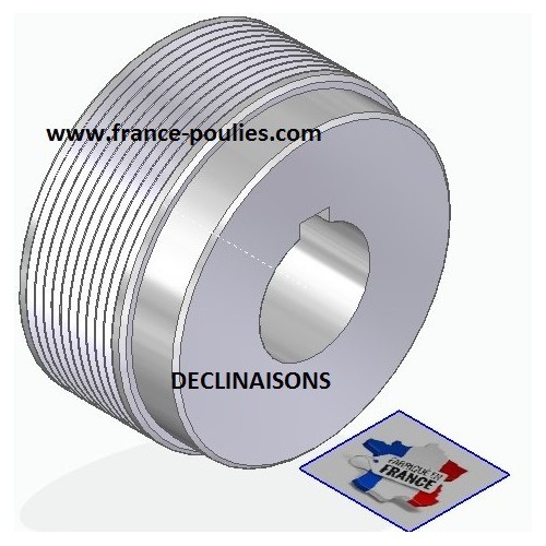 POULIE POLY-V ALU Øex71 PJ 10 DENTS