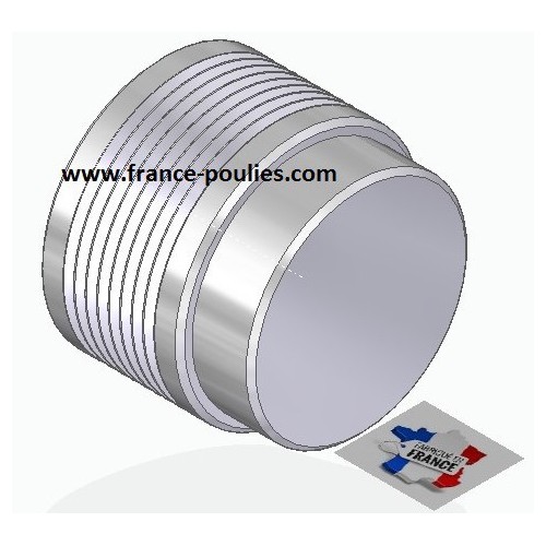 POULIE POLY-V ALU Øext40 PJ 8 DENTS