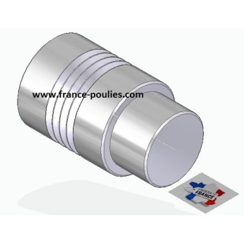 POULIE POLY-V ALU Øext 25 PJ 4 DENTS