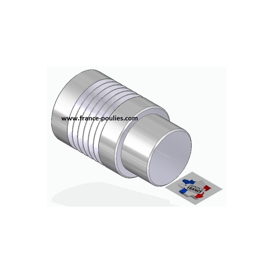 POULIE POLY-V ALU Øext 25 PJ 6 DENTS