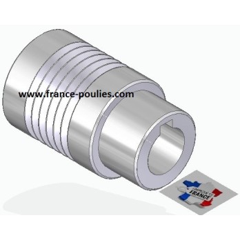 POULIE POLY-V ALU Øext 25 PJ 6 DENTS