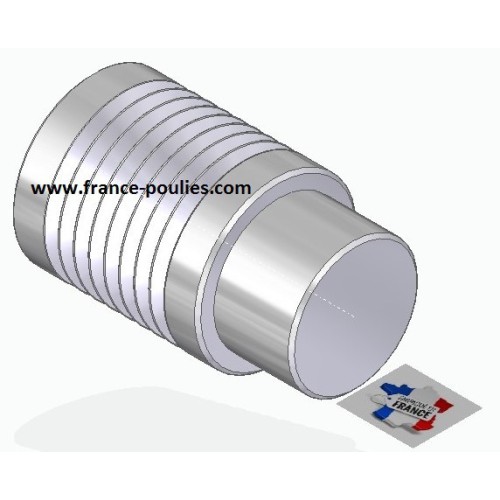 POULIE POLY-V ALU Øext 25 PJ 8 DENTS