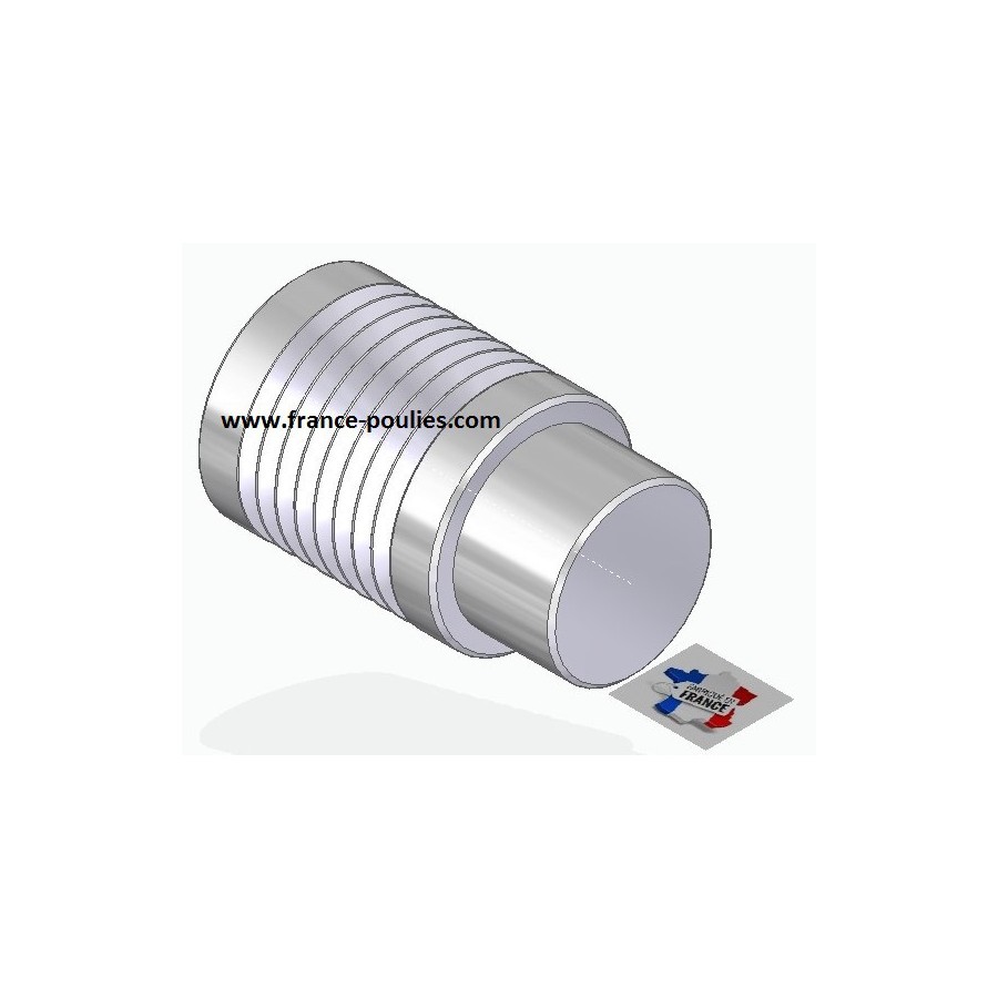 POULIE POLY-V ALU Øext 25 PJ 8 DENTS