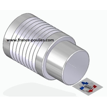 POULIE POLY-V ALU Øext 25 PJ 8 DENTS