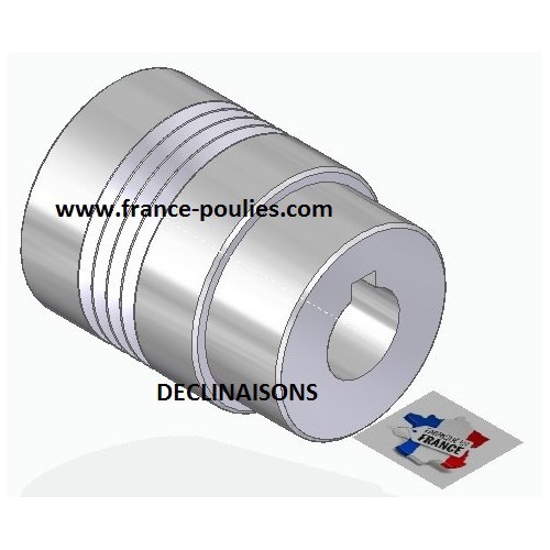 POULIE POLY-V ALU Øext 31.5 PJ 4 DENTS