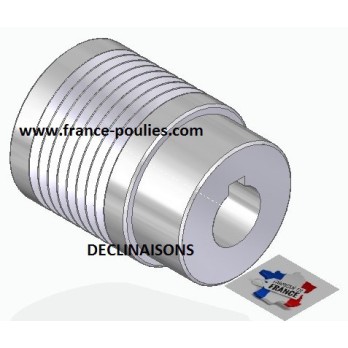 POULIE POLY-V ALU Øext 31.5 PJ 8 DENTS