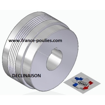 POULIE POLY-V ALU Øext 80 PJ 5 DENTS