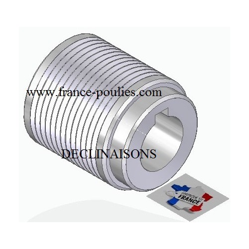 POULIE POLY-V ALU Øext40 PJ 13 DENTS