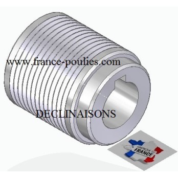 POULIE POLY-V ALU Øext40 PJ 13 DENTS