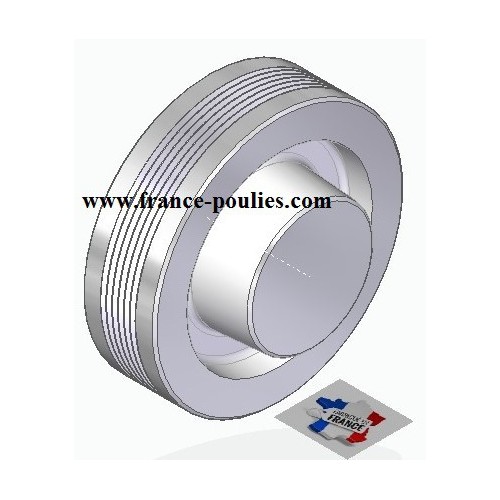 POULIE POLY-V ALU Øext 100 PJ 6 DENTS
