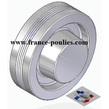 POULIE POLY-V ALU Øext 100 PJ 4 DENTS