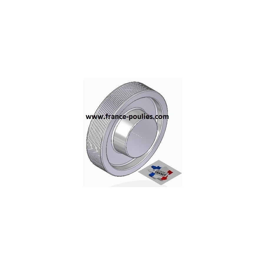 POULIE POLY-V ALU Øext 125 PJ 10 DENTS
