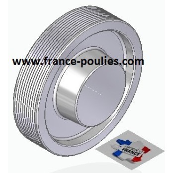 POULIE POLY-V ALU Øext 125 PJ 10 DENTS