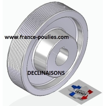 POULIE POLY-V ALU Øext 125 PJ 10 DENTS
