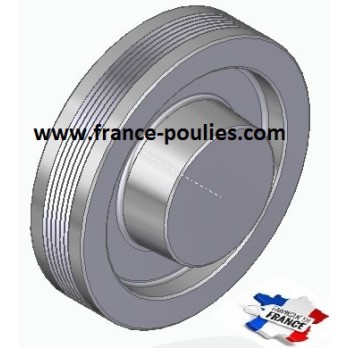 POULIE POLY-V ALU Øext 125 PJ 6 DENTS