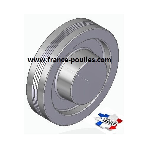 POULIE POLY-V ALU Øext 125 PJ 4 DENTS