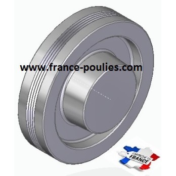 POULIE POLY-V ALU Øext 125 PJ 4 DENTS