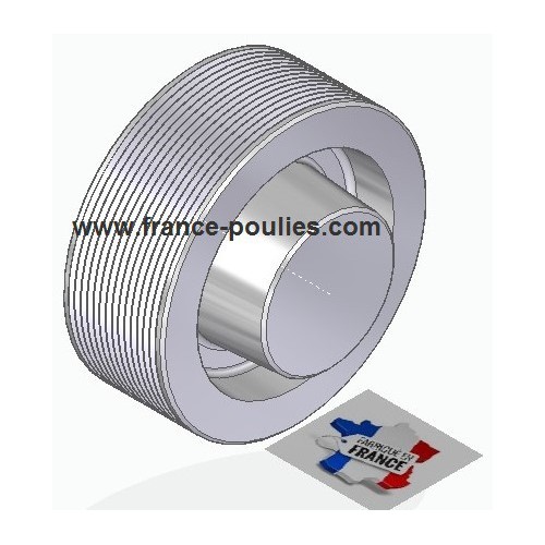 POULIE POLY-V ALU Øext 100 PJ 14 DENTS