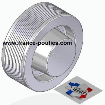 POULIE POLY-V ALU Øext 100 PJ 12 DENTS