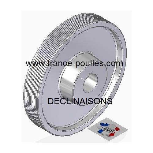 POULIE POLY-V ALU Øext 180 PJ 10 DENTS