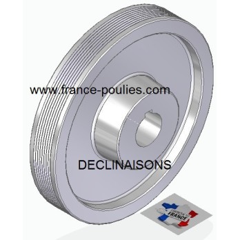 POULIE POLY-V ALU Øext 180 PJ 8 DENTS