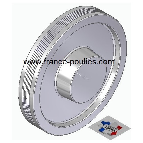POULIE POLY-V ALU Øext 180 PJ 6 DENTS