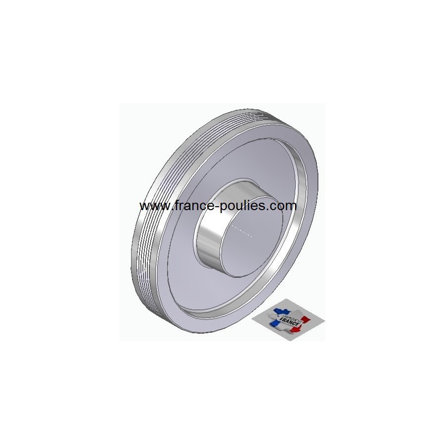POULIE POLY-V ALU Øext 180 PJ 6 DENTS
