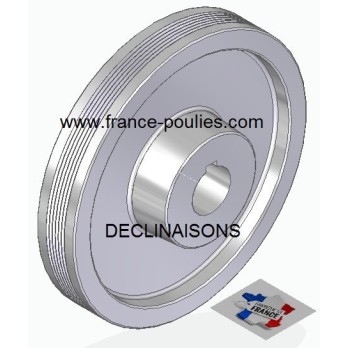 POULIE POLY-V ALU Øext 180 PJ 6 DENTS