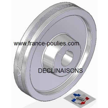 POULIE POLY-V ALU Øext 180 PJ 4 DENTS