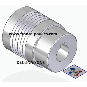 POULIE POLY-V ALU Øext 35.5 PJ 8 DENTS