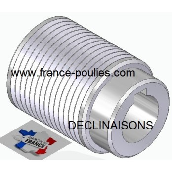 POULIE POLY-V ALU Øext 35.5 PJ 14 DENTS