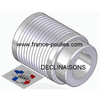 POULIE POLY-V ALU Øext 35.5 PJ 12 DENTS