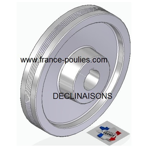 POULIE POLY-V ALU Øext 160 PJ 4 DENTS