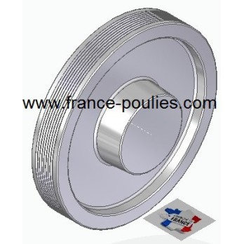 POULIE POLY-V ALU Øext 160 PJ 8 DENTS