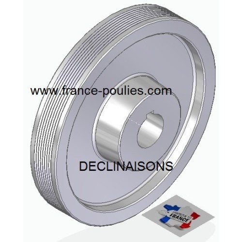 POULIE POLY-V ALU Øext 160 PJ 8 DENTS