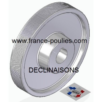 POULIE POLY-V ALU Øext 160 PJ 10 DENTS
