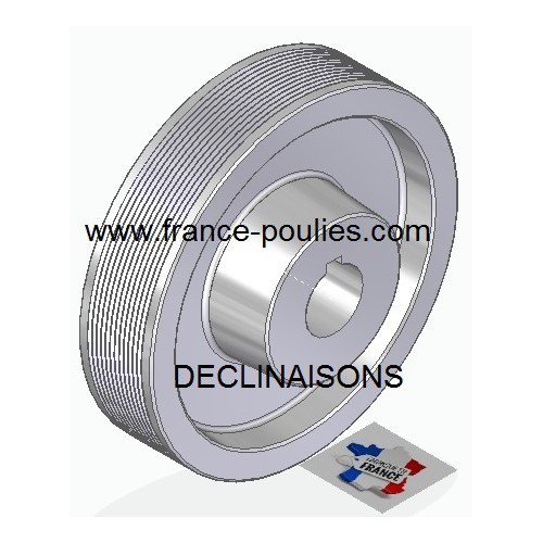 POULIE POLY-V ALU Øext 160 PJ 12 DENTS