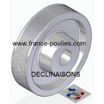 POULIE POLY-V ALU Øext 160 PJ 12 DENTS