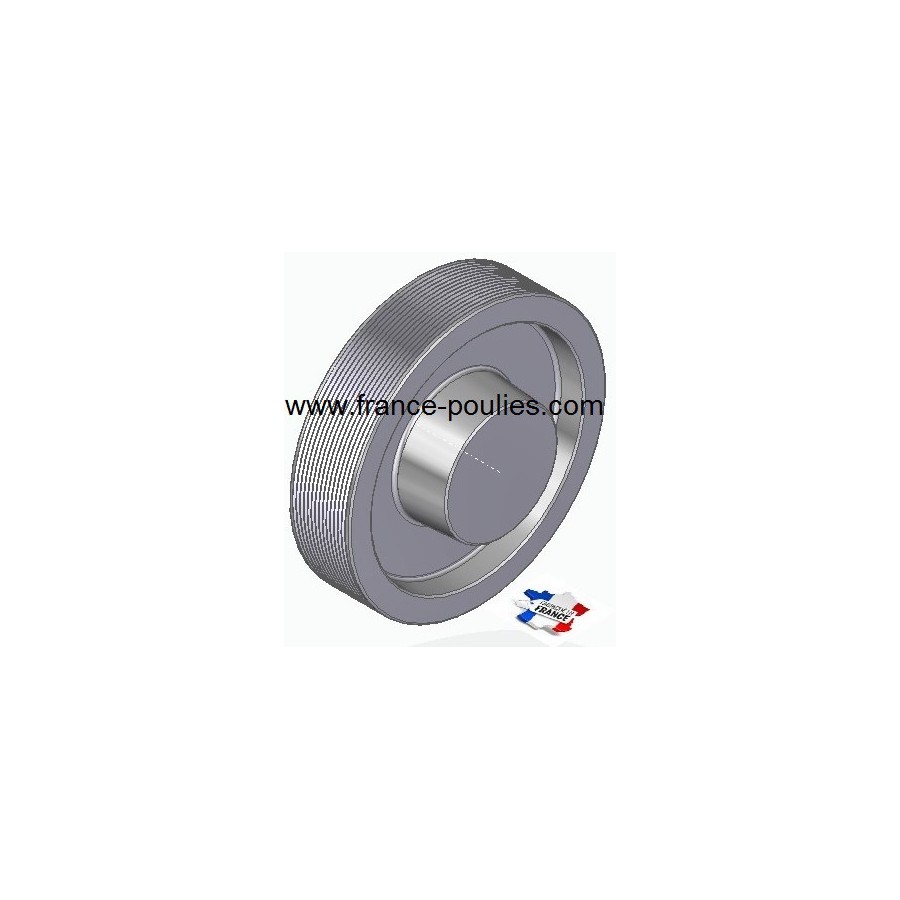 POULIE POLY-V ALU Øext 160 PJ 12 DENTS