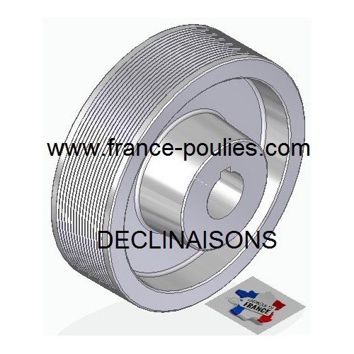 POULIE POLY-V ALU Øext 160 PJ 16 DENTS