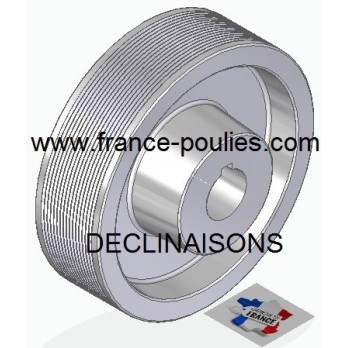 POULIE POLY-V ALU Øext 160 PJ 16 DENTS