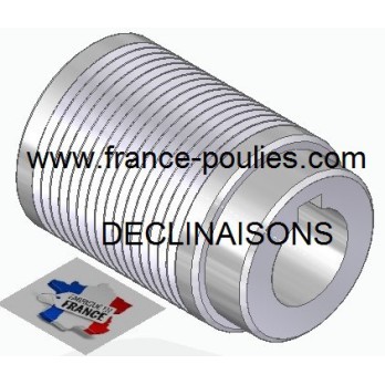 POULIE POLY-V ALU Øext56 PJ 16 DENTS